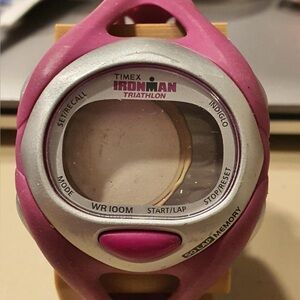10/$20 Timex Ironman Triathlon 50Lap  Pink/Gray Women's Watch Case (Case Only)